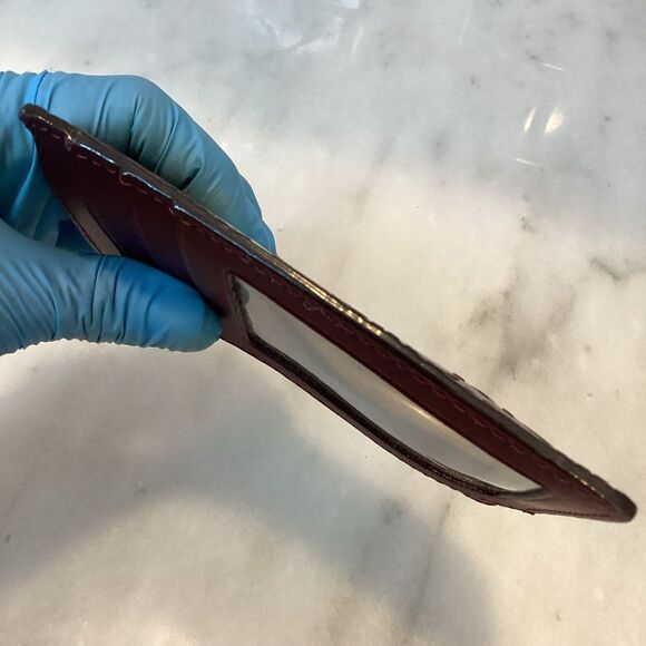 Michael Kors Signature Logo Embossed Patent Key & Card Holder - Picture 10 of 14